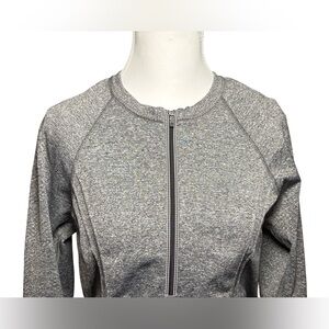 Athleta Gray 1/4 Zip Top